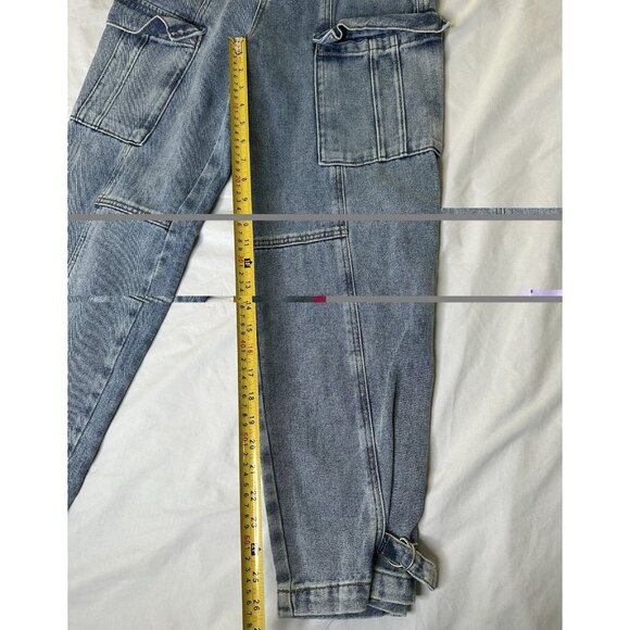 Pascun Women’s Cuffed Cargo Carpenter Jeans Y2K Denim 26 - Picture 8 of 8